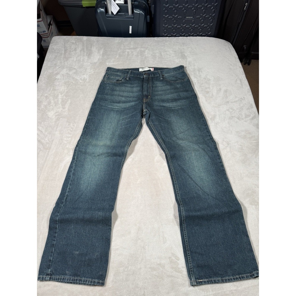 Vintage Levis 527 Bootcut Jeans Size 36x34 Dark Blue Y2K